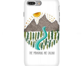 The Mountains Are Calling Phone Case for iPhone Xs Max, Xr, Xs/X, 11, 8, Samsung Galaxy S8, S8+, S9, S9+, S10