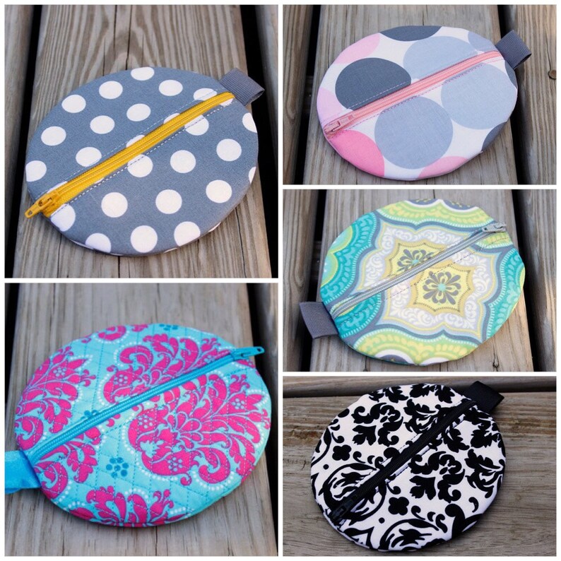 You Choose the Fabric Zipper Case Diaper Bag Accessory Pacifier Pod Pacifier Holder