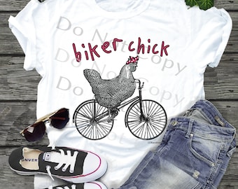 biker chick t shirt