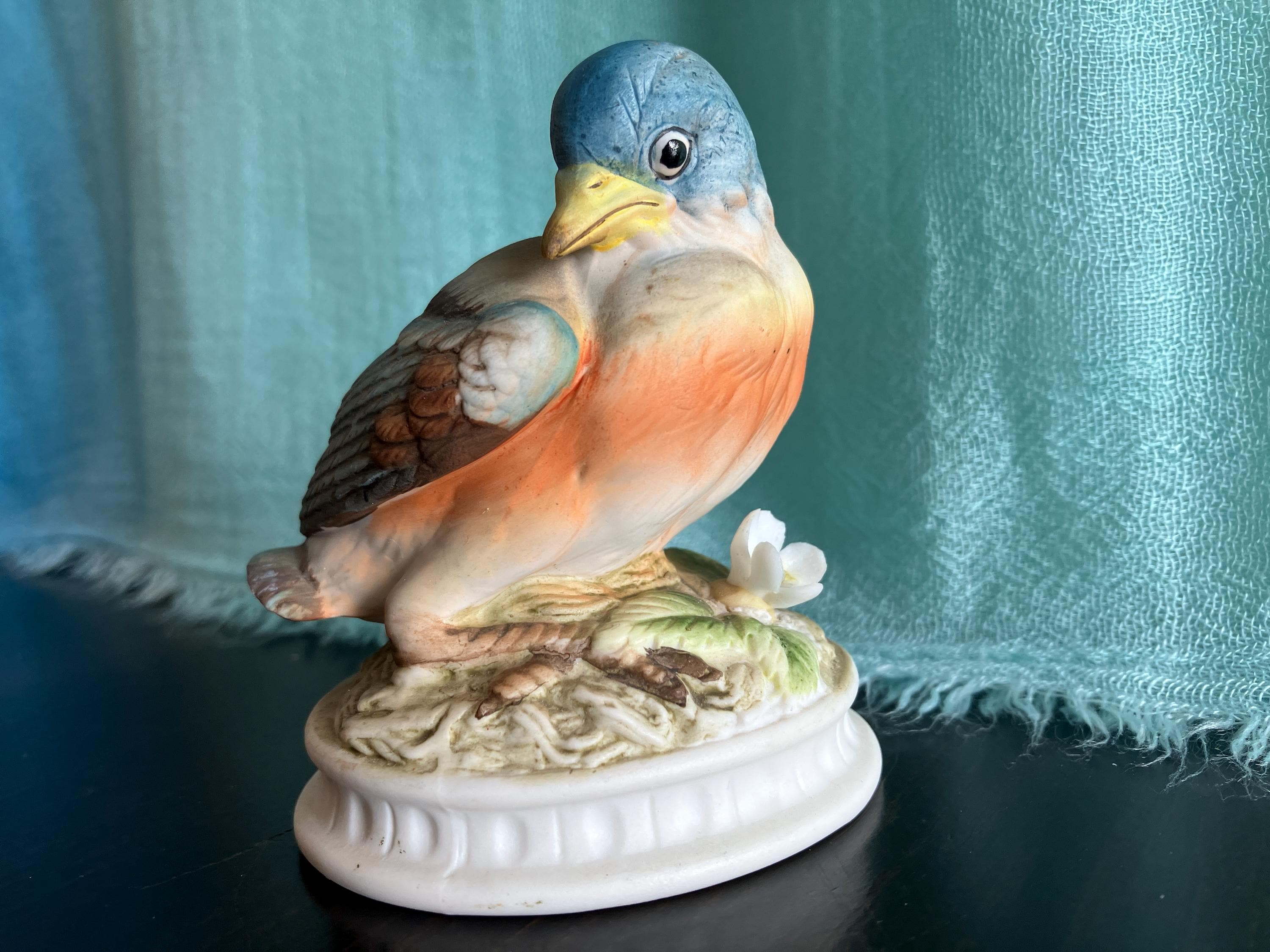 Lefton China Bluebird Figurine - Etsy