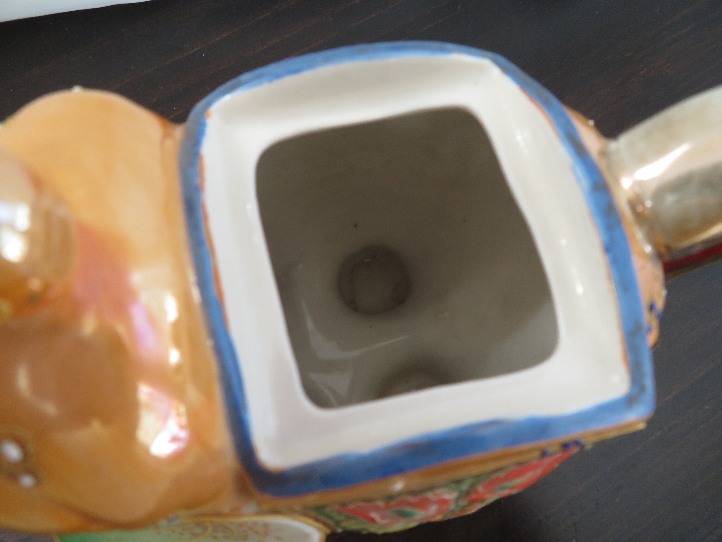 Luster Ware Elephant Teapot With Boy Rider Japanese Antique