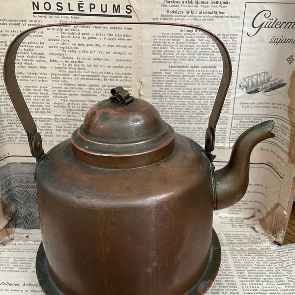 Antique Tea Kettle Etsy