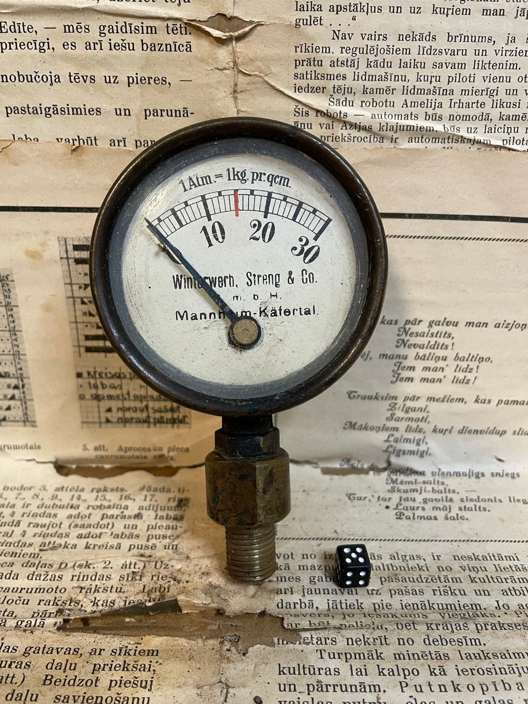 Vintage Manometer From a Heating Boiler Etsy