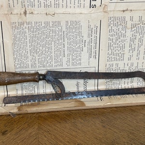Vintage Schmiedesäge Säge geschmiedet.
