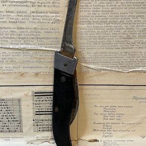 Old Rusty Hunter Folding Knife With Sharpened Blade - Etsy