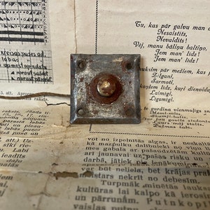 Old Vintage Doorbell Button.