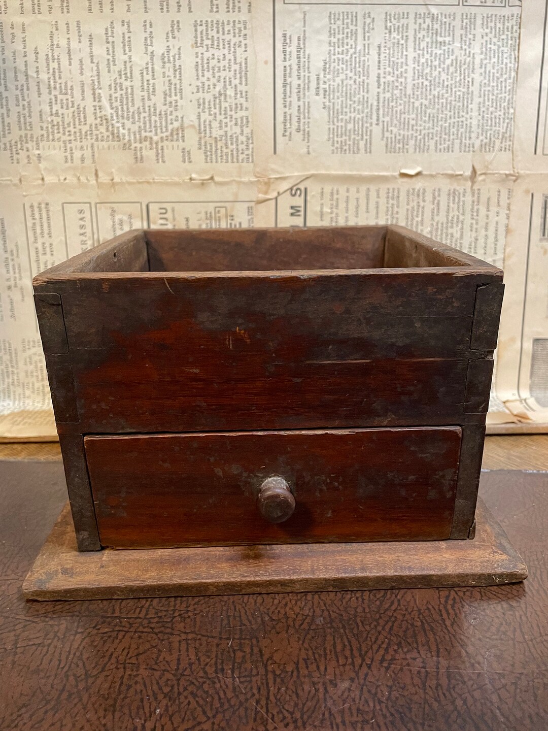 Vintage Manual Coffee Grinder Box With Drawer. Etsy