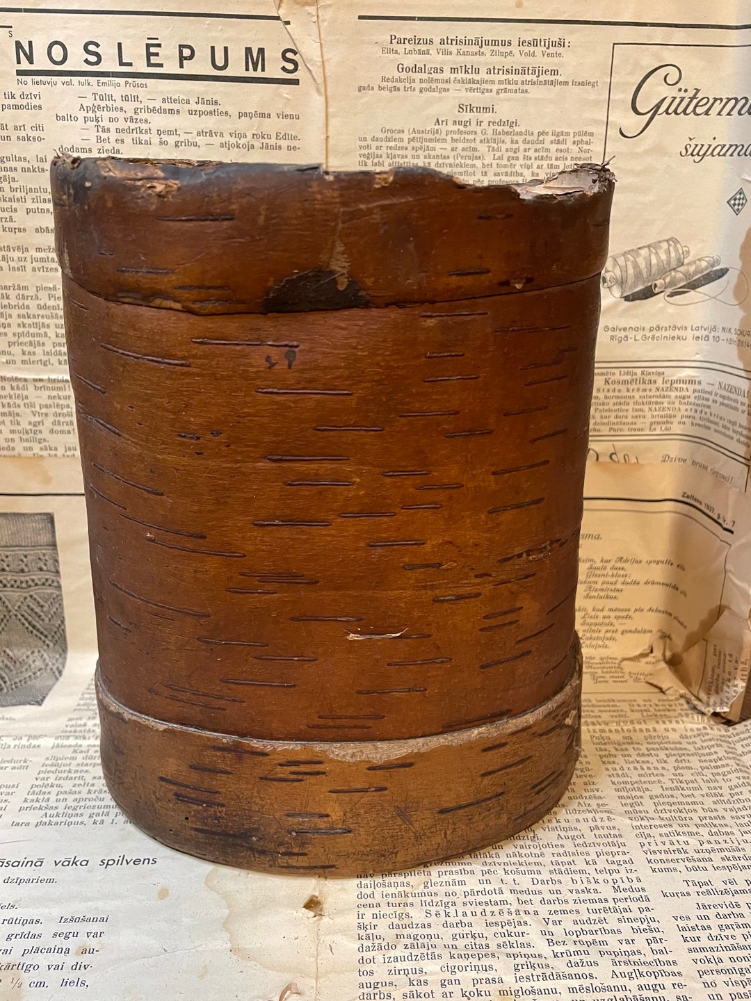 Birch Bark Bowl. 100yearold Birch Bark Vessel. Etsy