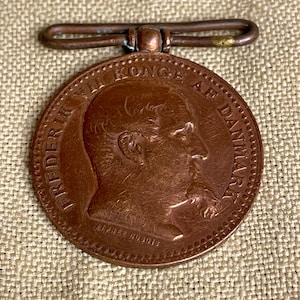 Antiquité danoise, médaille de la guerre du Schleswig en bronze