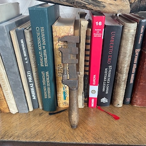 Retro wrench. An old adjustable wrench.