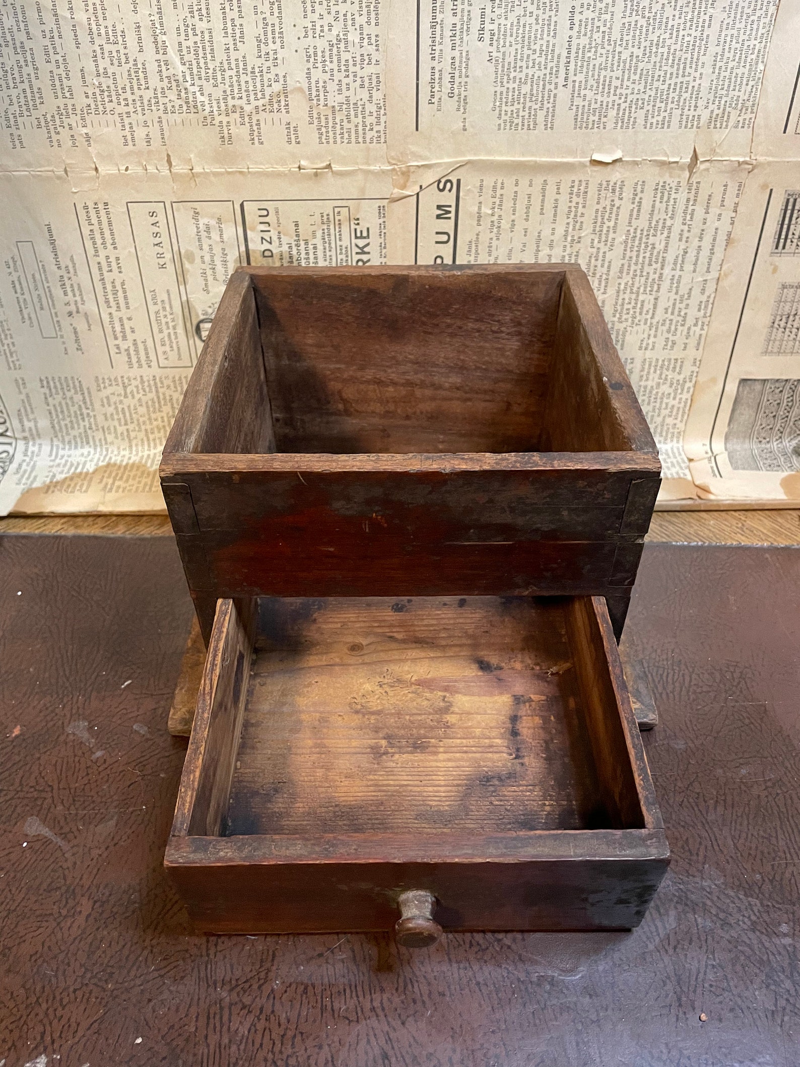 Vintage Manual Coffee Grinder Box With Drawer. Etsy