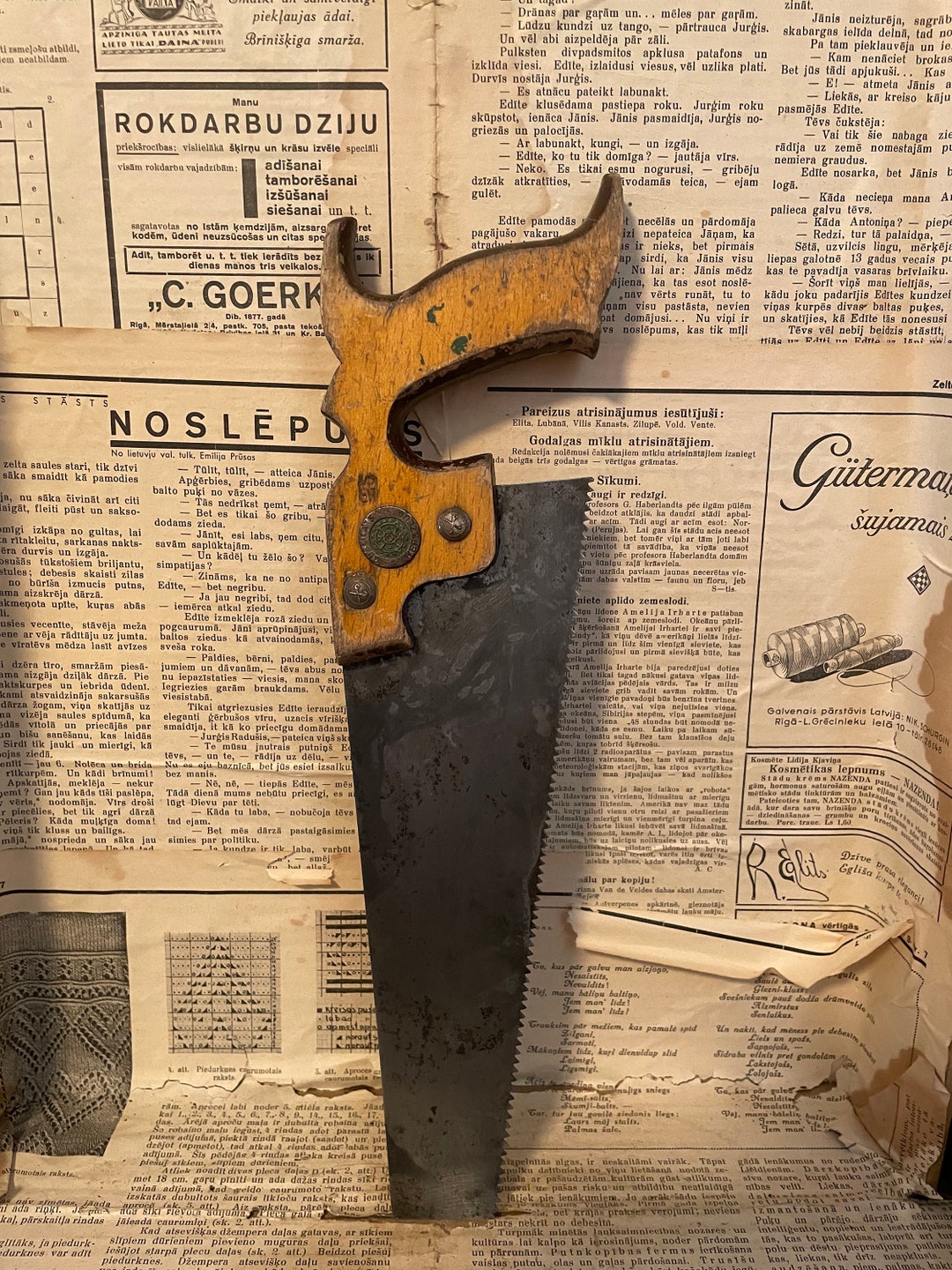 Vintage Handsaw With Quality Mark. Saw With German Quality Mark. Etsy