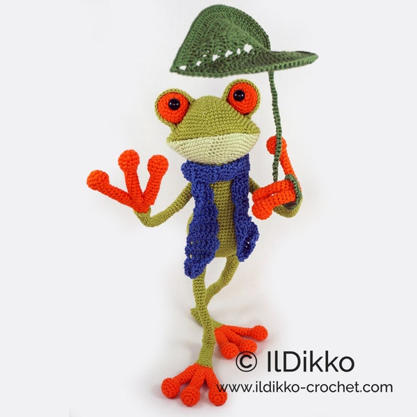 Amigurumi Häkel Muster - Fred der Frosch - Deutsche Anleitung