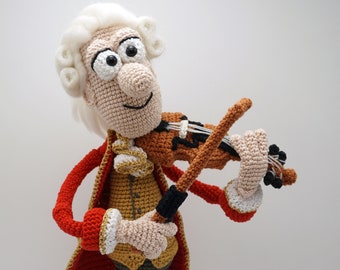 Amigurumi Crochet Pattern - Amazing Amadeus Doll (PDF Pattern) - English Version