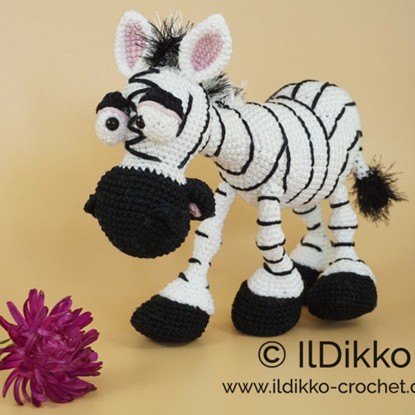 Amigurumi Pattern - Zelda the Zebra - English Version