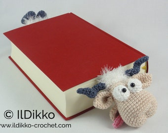 Amigurumi Pattern - Baarney and Baarn the Sheep Bookmark - English Version