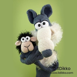 Amigurumi Häkel Muster - Waldo der Wolf - Deutsche Anleitung