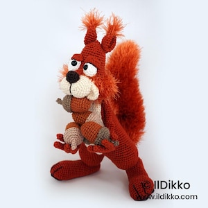 Amigurumi Häkel Muster - Eike das Eichhörnchen - Deutsche Anleitung