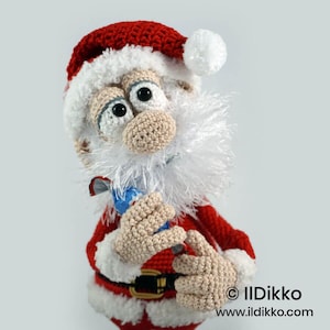 Amigurumi Weihnachtsmann XL Häkelanleitung – Weihnachtspuppe von IlDikko – Deutsche Anleitung PDF