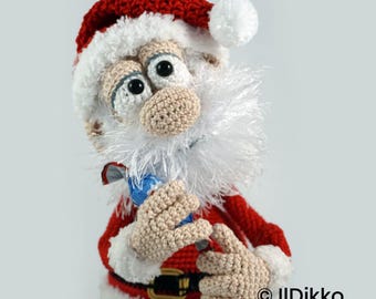Amigurumi Weihnachtspuppe Häkelanleitung – WEIHNACHTSMANN XL von IlDikko – Deutsche Anleitung PDF
