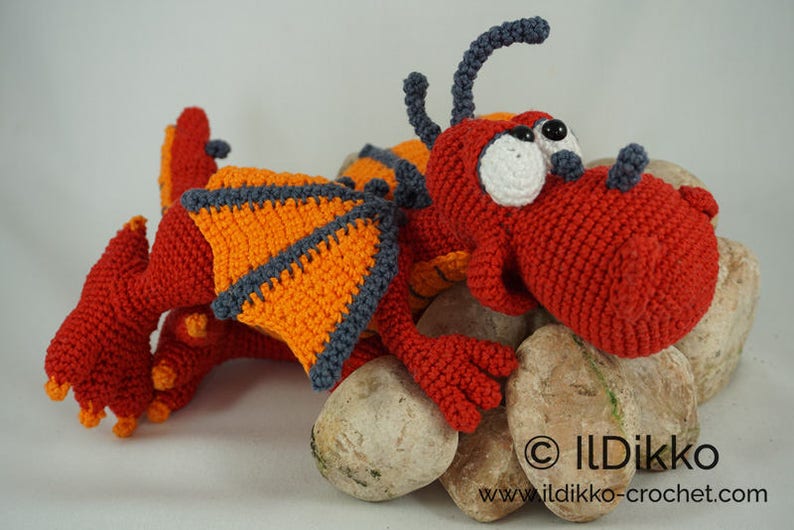 Amigurumi Pattern Drew the Dragon English Version image 5