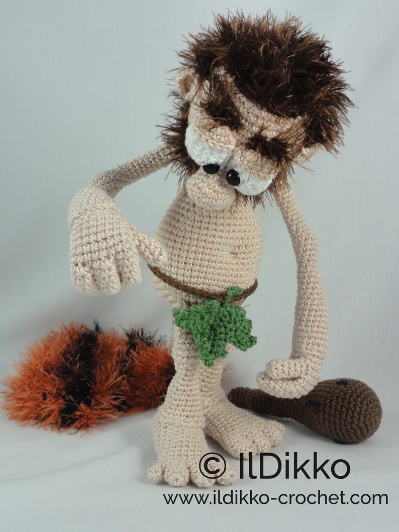 Amigurumi Pattern Clifford the Caveman English Version image 8