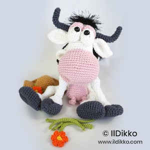 Amigurumi Animal Crochet Pattern – MOONA LISA the Cow by IlDikko – English Version PDF image 8