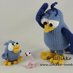 Amigurumi Pattern Burton and Bertie the Birds English Version image 3