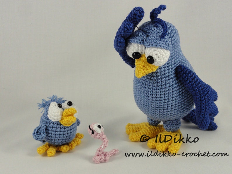 Amigurumi Pattern Burton and Bertie the Birds English Version image 3