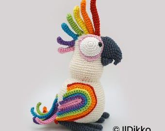Amigurumi Crochet Pattern - Coco the Cockatoo - English Version