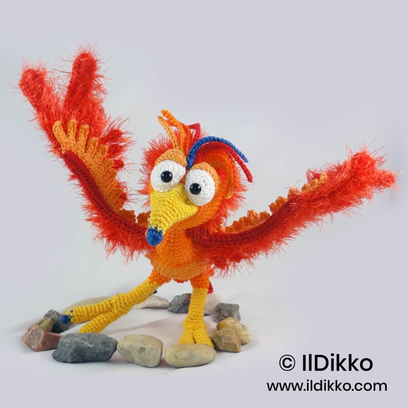 Amigurumi Häkel Muster - Felix der Phönix - Deutsch & Englisch PDF image 12