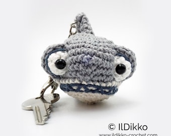 Amigurumi Pattern - Sharkira Keychain - English Version
