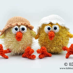 Amigurumi Häkel Muster - Piepin und Piepi die Küken - Deutsche Anleitung