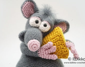 Amigurumi Häkel Muster - Massimo die Maus - Deutsche Anleitung