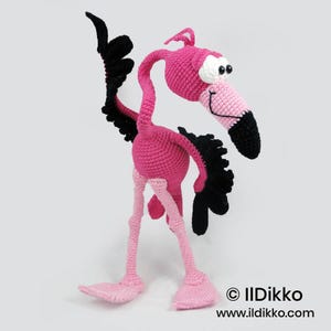 Amigurumi Pattern - Fernando el Flamenco - English Version