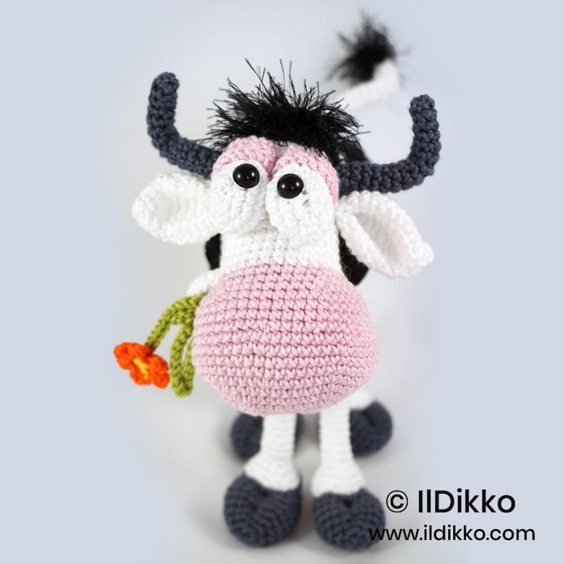 Amigurumi Animal Crochet Pattern – MOONA LISA the Cow by IlDikko – English Version PDF image 6