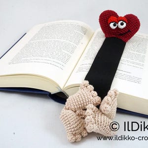 Amigurumi Pattern Valentine Bookmark English Version image 7