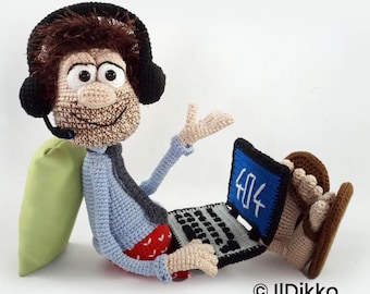 Amigurumi Pattern - Home Office Hank - English Version