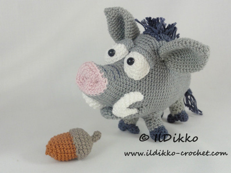 Amigurumi Pattern Wilbur the Wild Boar English Version Bild 4