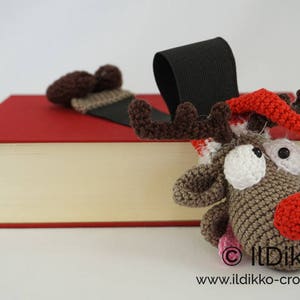 Amigurumi Pattern Rudolf the Reindeer Bookmark English Version image 3