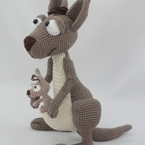 Amigurumi Pattern - Kanga Roo and Baby Roo - English Version