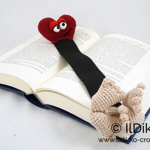 Amigurumi Pattern Valentine Bookmark English Version image 8