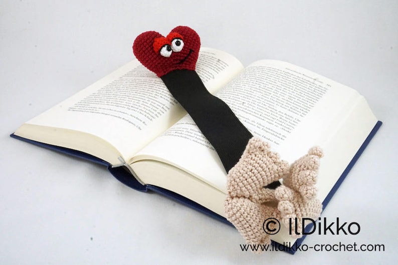 Amigurumi Pattern Valentine Bookmark English Version image 8