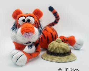 Amigurumi Tier Häkelanleitung – TIBERIUS der Tiger von IlDikko – Deutsche Anleitung PDF