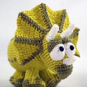 Amigurumi Pattern Trevor the Triceratops English Version 画像 3