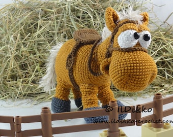 Amigurumi Häkel Muster - Herbert das Pferd - Deutsche Anleitung