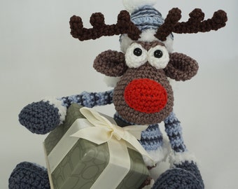 Amigurumi Häkel Muster - Rudolf das Rentier XS - Deutsche Anleitung