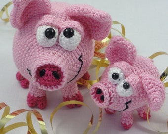 Amigurumi Pattern - Hamilton and Schnitzel the Piglets - English Version