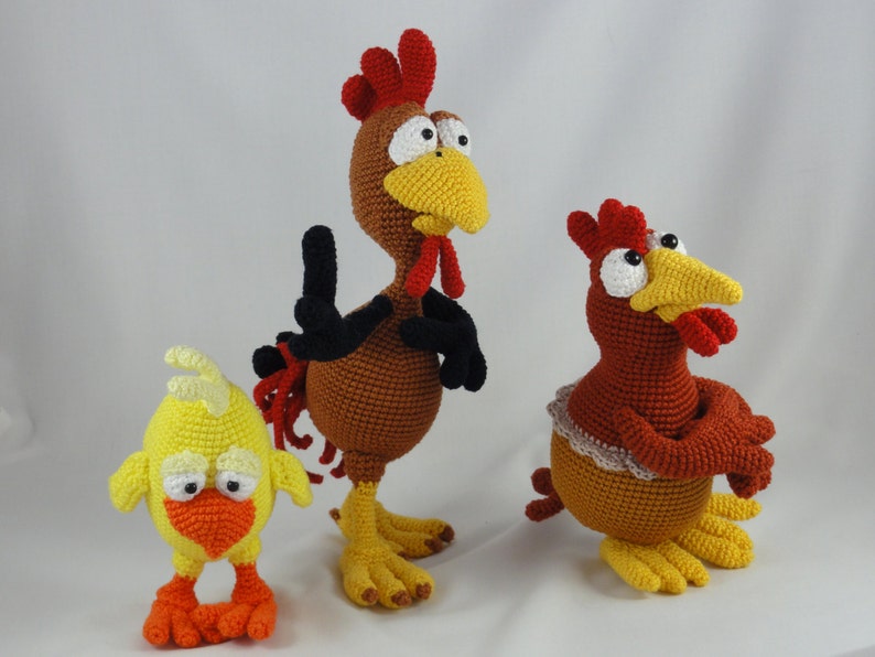 Amigurumi Pattern Set Poultry Family English Version imagen 4