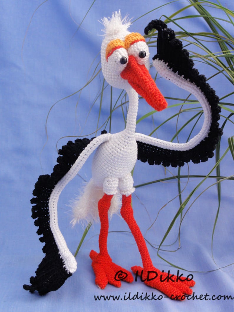 Amigurumi Pattern Stuart the Stork English Version image 2